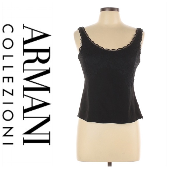Armani Collezioni Tops - 💕SALE💕 Armani Collezioni Black Silk Blend Tank